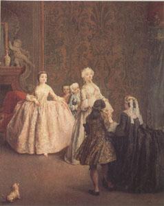 Pietro Longhi The Introduction (mk05) France oil painting art